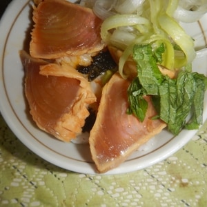 寿司屋のまかない飯♪　「しゃぶ鉄火丼」